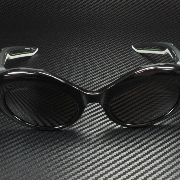 Balenciaga Women\'s Black Green and Grey Sunglasses